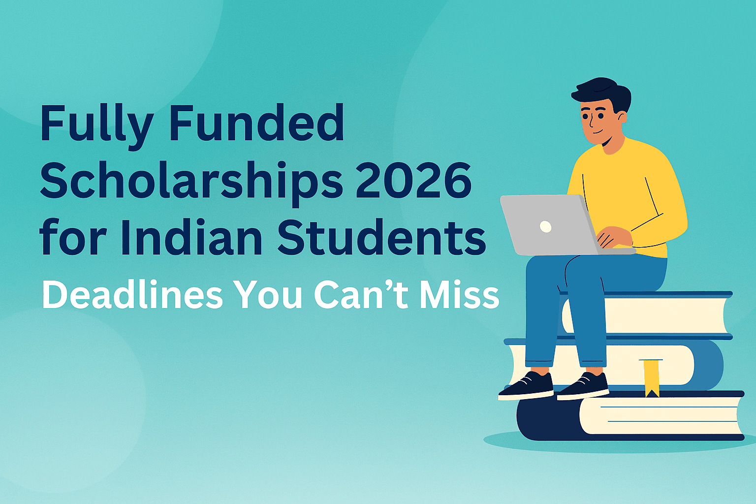 Fully Funded Scholarships 2026 for Indian Students: Deadlines You Can’t Miss