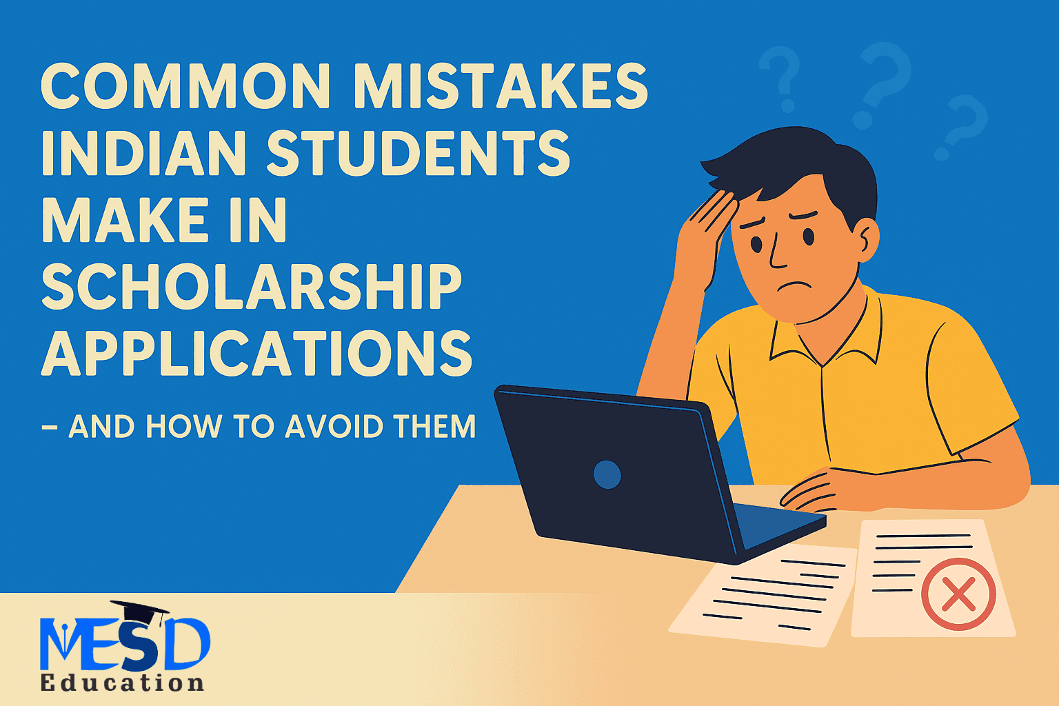 Common Scholarship Mistakes Indian Students Make – And How to Avoid Them (2025 Guide)