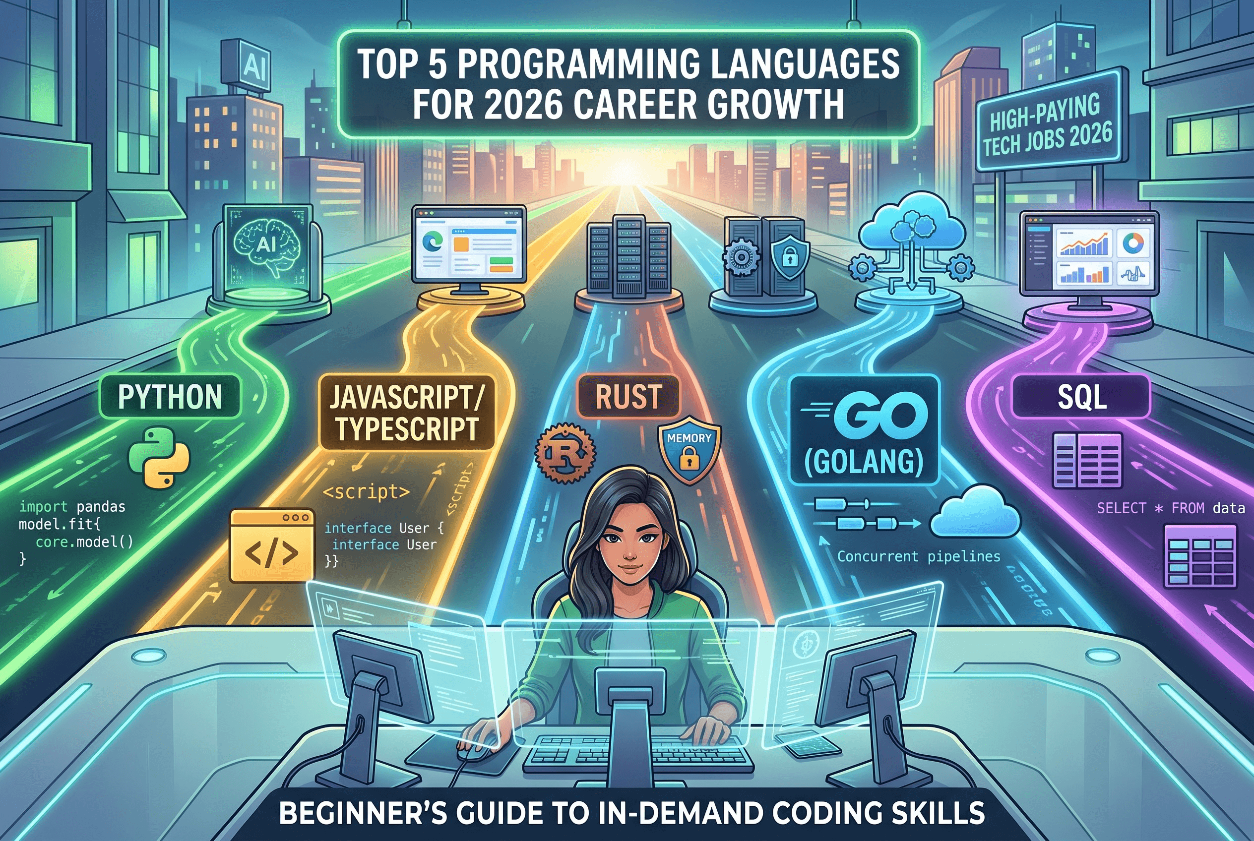 Top 5 Programming Languages to Learn in 2026 for Quick Career Growth