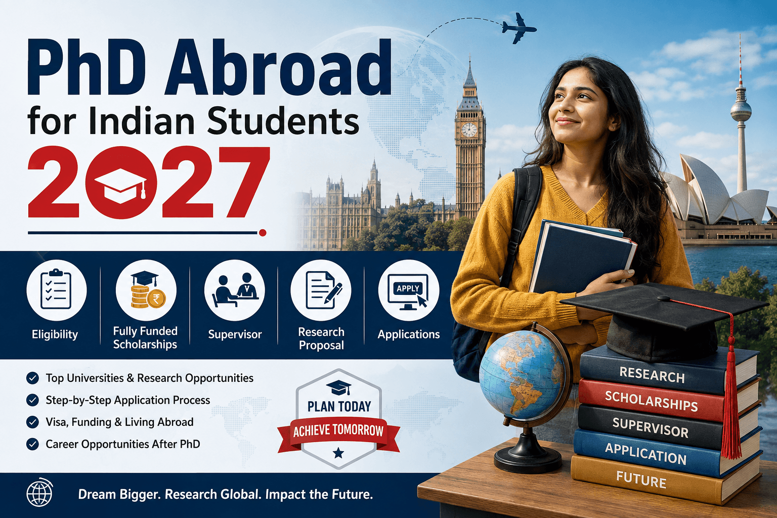 PhD Abroad for Indian Students in 2027: Ultimate Application Guide, Eligibility, Scholarships & Funding