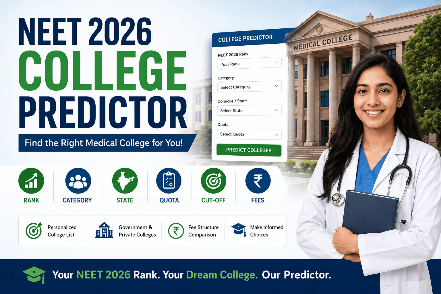 NEET 2026 College Predictor: Factors Students Must Consider Before Choosing a Medical College